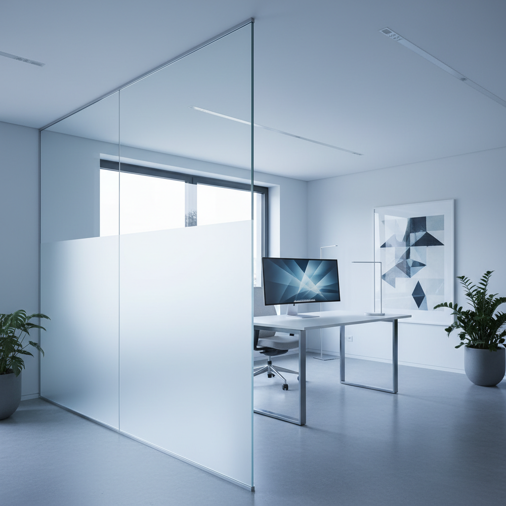 Smart glass switchable privacy for home offices