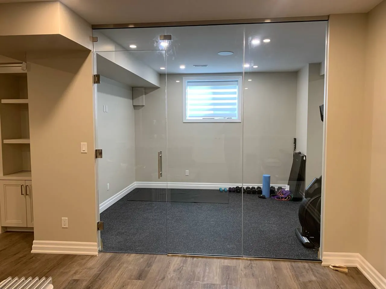 The Home Gym Glass Wall