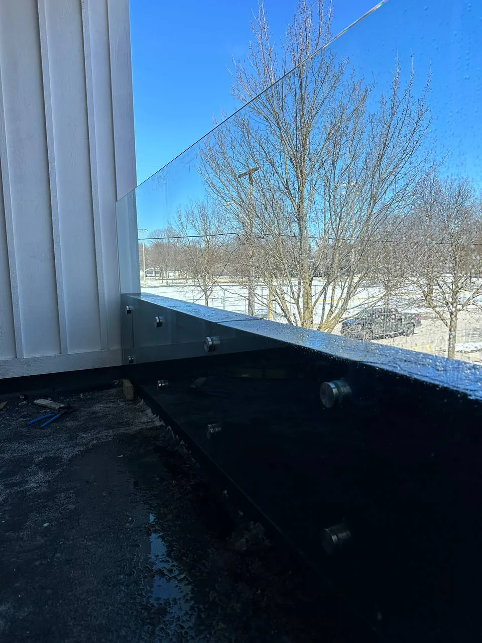 Exterior Frameless Glass Railing